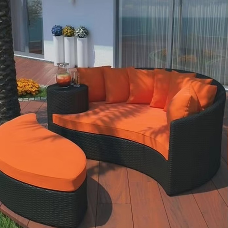 Outdoor Daybed Furniture - جملة المصنع: أسرة استلقاء مرتفعة، كراسي