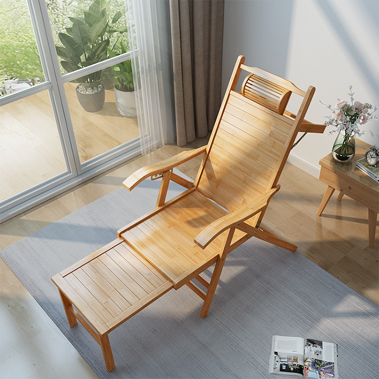 Outdoor Furniture Lounge Chair - كرسي استرخاء قابل للطي من الخيزران