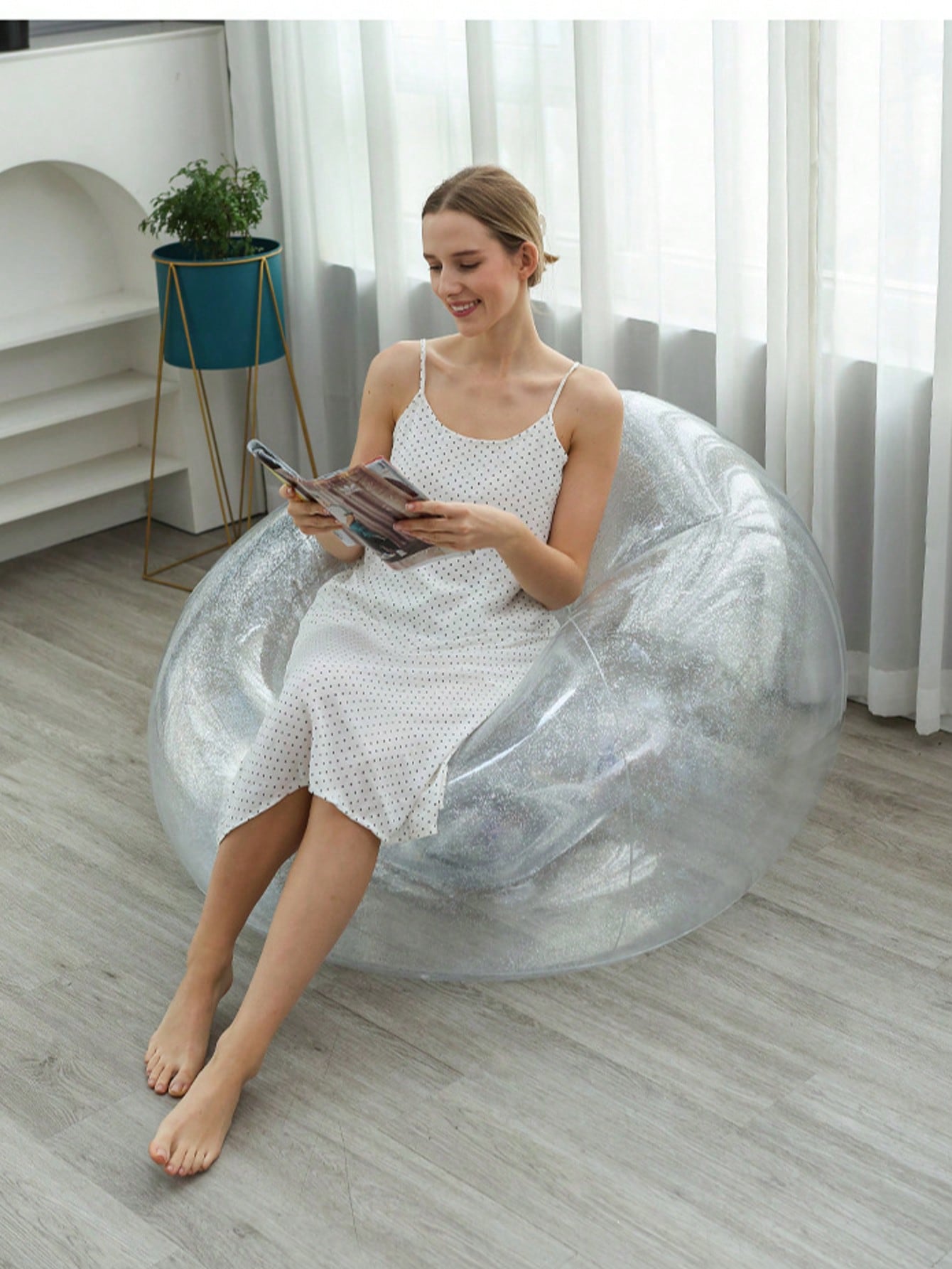 Outdoor Furniture Lounge Chair - كرسي استرخاء قابل للنفخ من البولي
