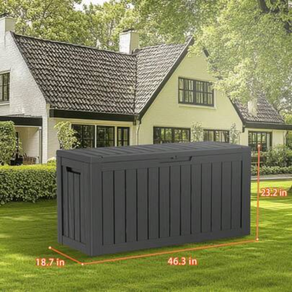 Outdoor Furniture With Storage For Cushions - صندوق تخزين خارجي مقاوم للماء بسعة