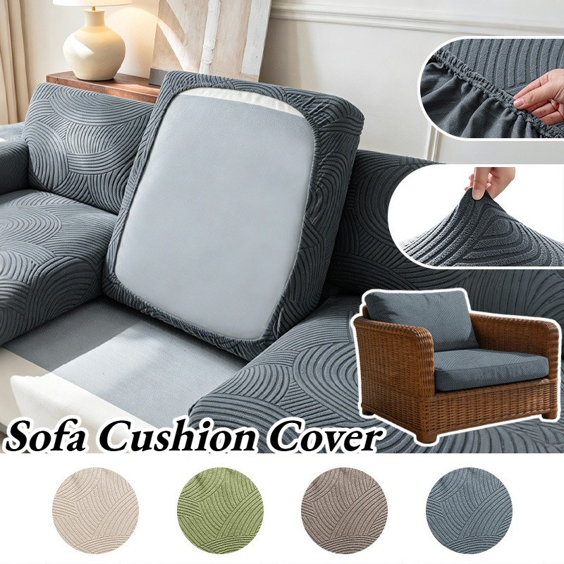 Outdoor Furniture No Cushions - طقم أغطية وسائد جاكار للأريكة الخارجية،