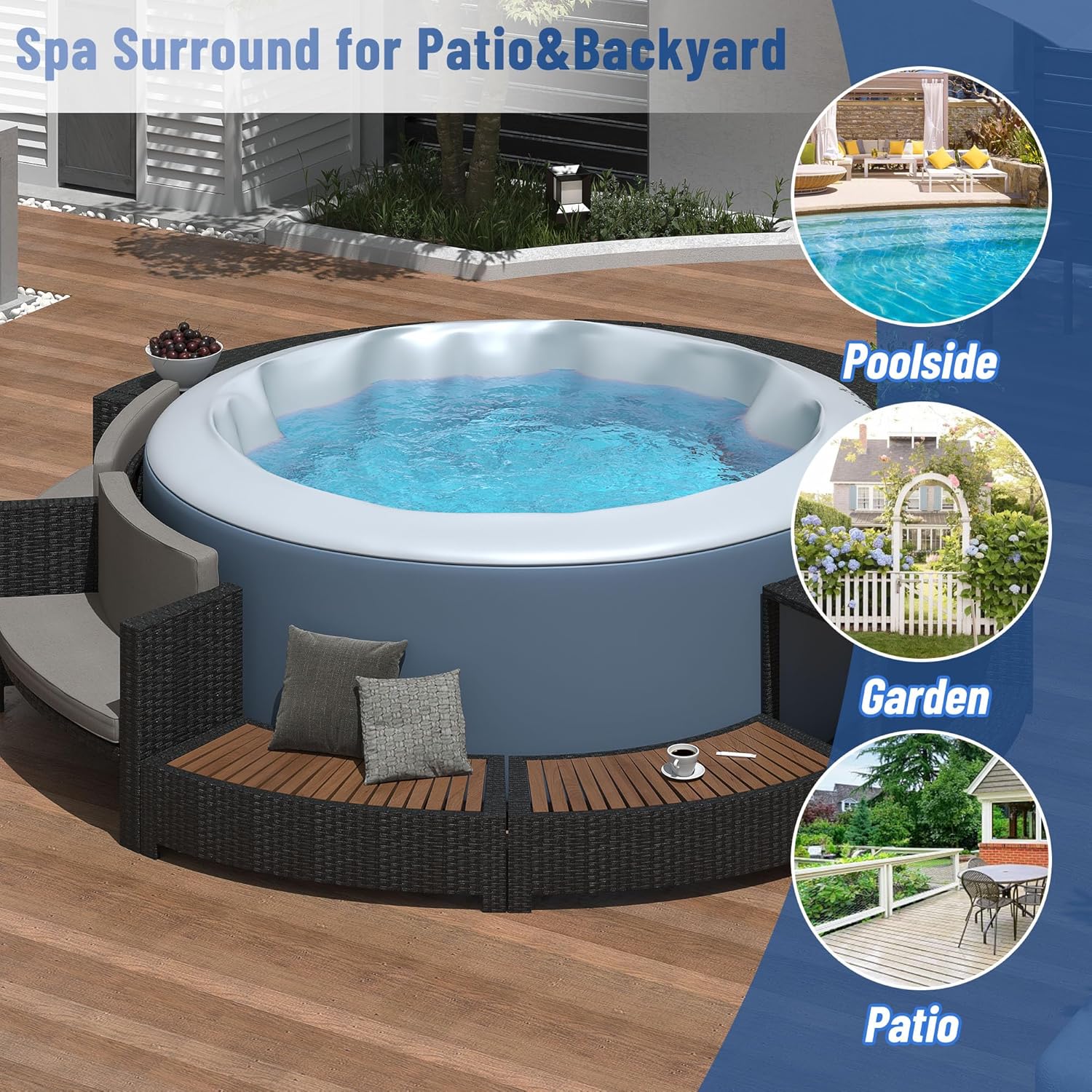 طقم أريكة من الروطان للشرفة مع - مراجعة Outdoor Furniture With Storage For Cushions وسعره