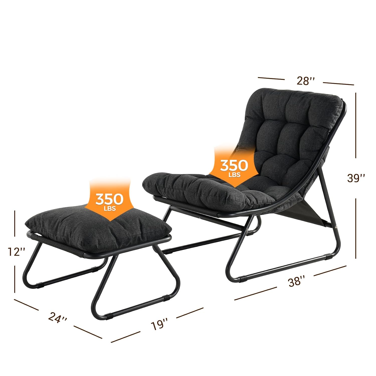 كرسي استرخاء خارجي مع مسند للق - مراجعة Outdoor Furniture Lounge Chair وسعره