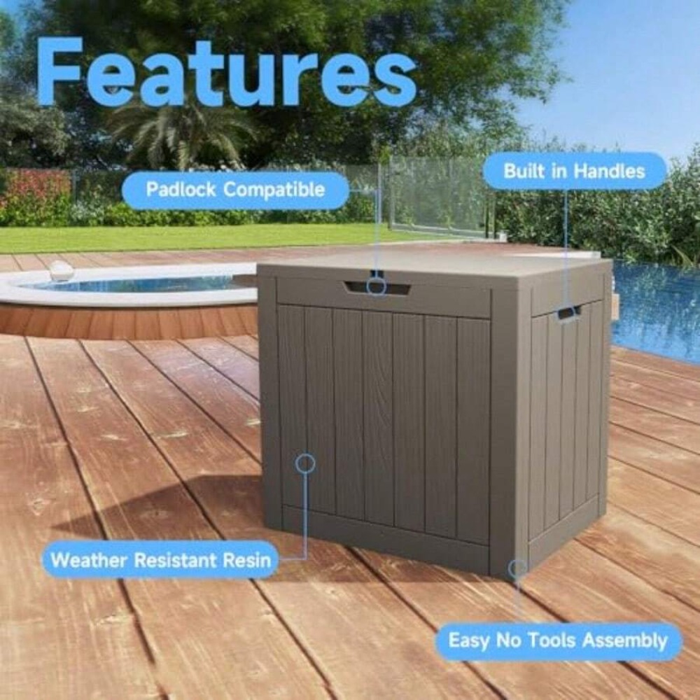 صندوق تخزين خارجي سعة 45 جالون - مراجعة Outdoor Furniture With Storage For Cushions وسعره