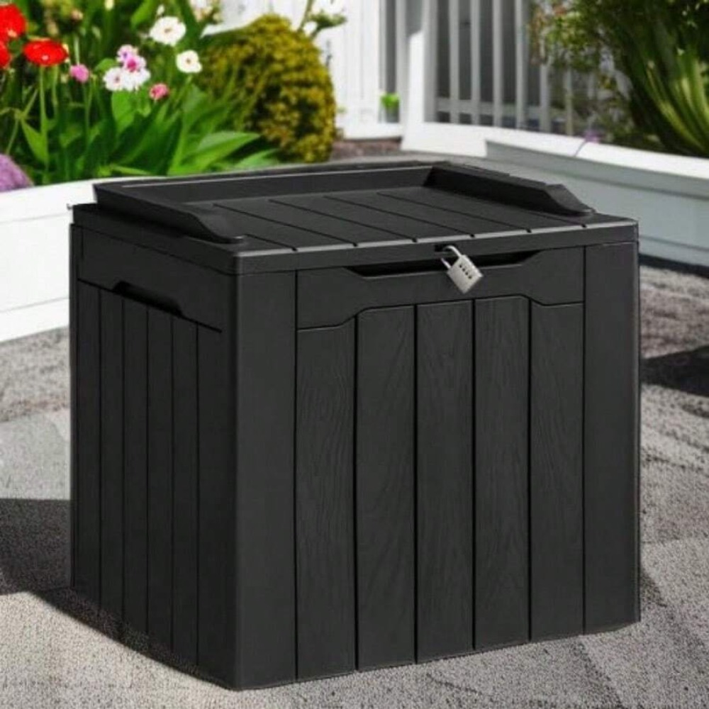 صندوق تخزين خارجي من الراتنج ب - مراجعة Outdoor Furniture With Storage For Cushions وسعره