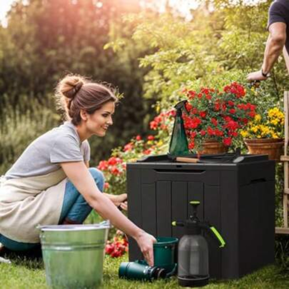 صندوق تخزين خارجي مقاوم للماء  - مراجعة Outdoor Furniture With Storage For Cushions وسعره