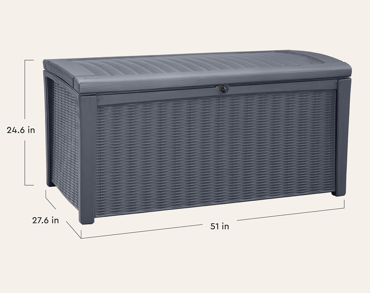 صندوق تخزين خارجي سعة 110 جالو - مراجعة Outdoor Furniture With Storage For Cushions وسعره