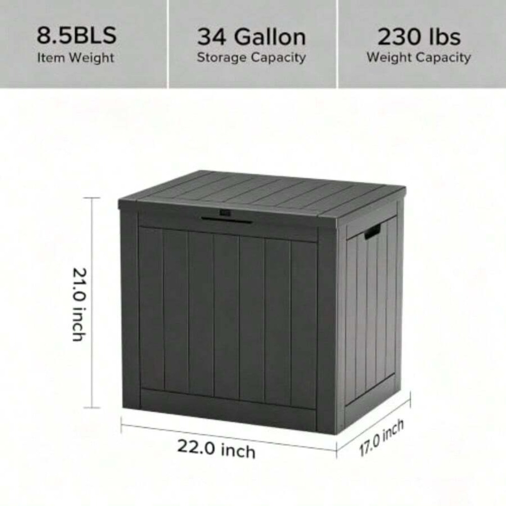 صندوق تخزين خارجي من الراتنج م - مراجعة Outdoor Furniture With Storage For Cushions وسعره