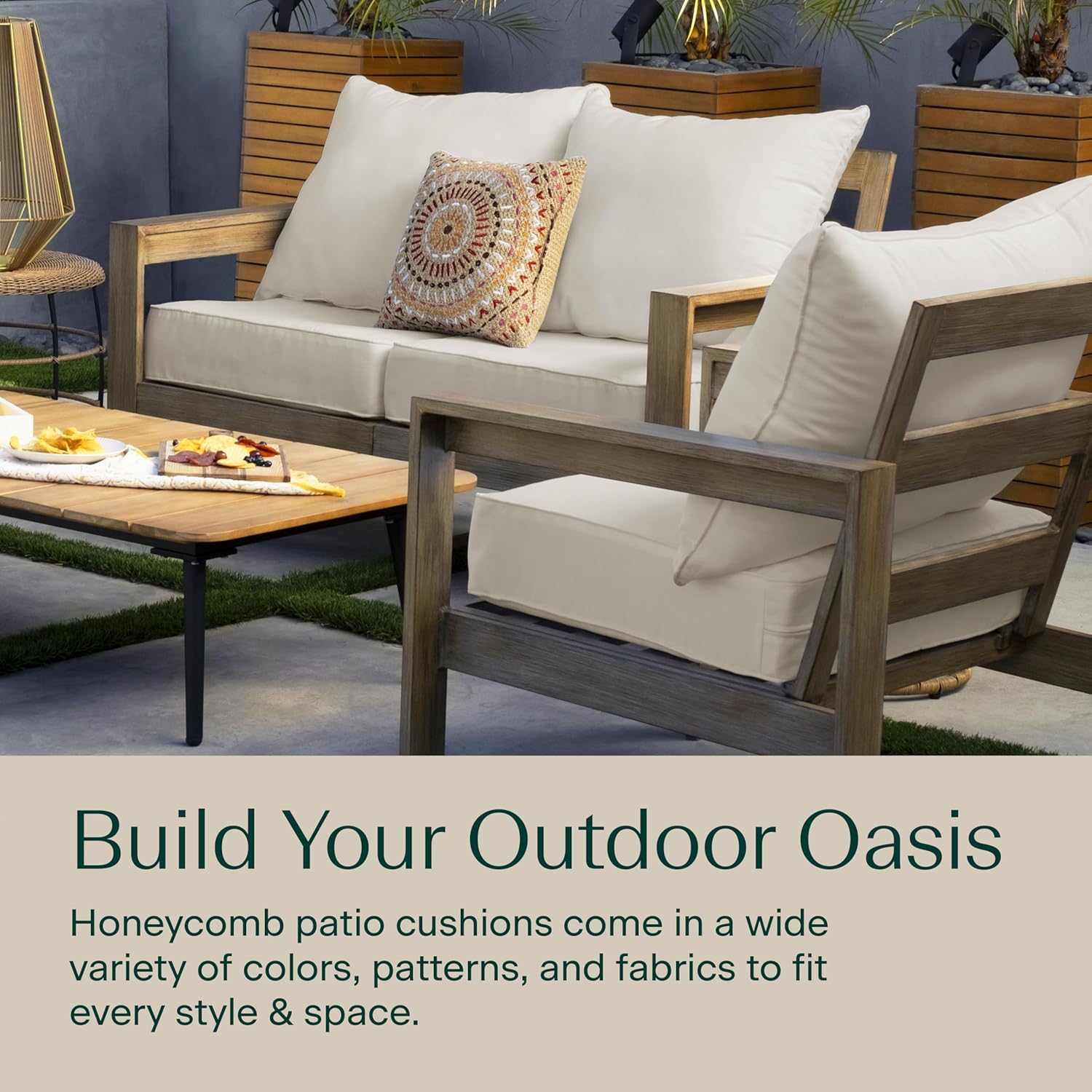 أثاث خارجي للفناء، بلون عظمي ص - مراجعة Outdoor Furniture Patio وسعره
