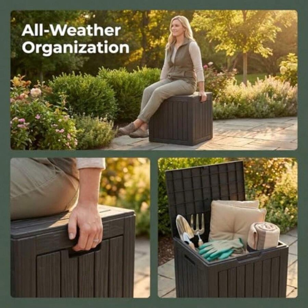 صندوق تخزين خارجي مقاوم للماء  - مراجعة Outdoor Furniture Weatherproof وسعره