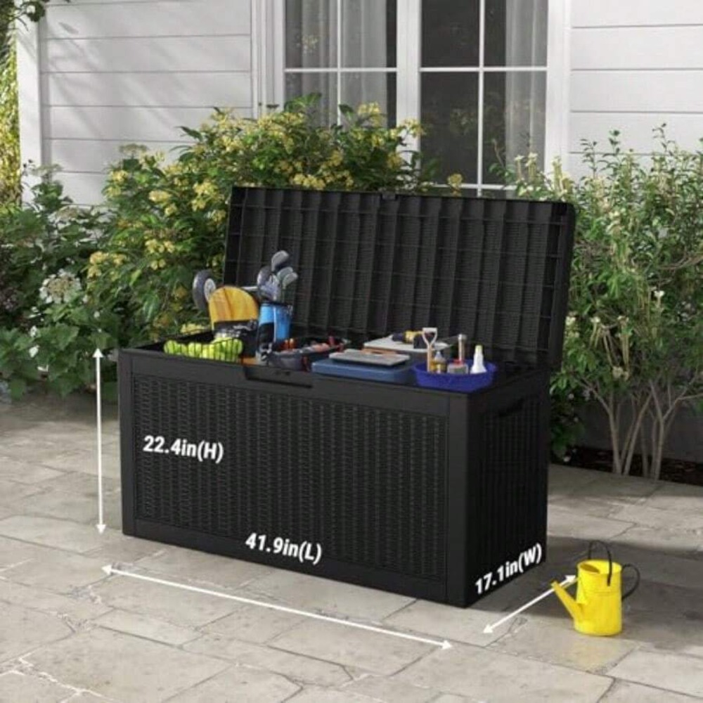 صندوق تخزين خارجي مقاوم للماء  - مراجعة Outdoor Furniture Patio وسعره