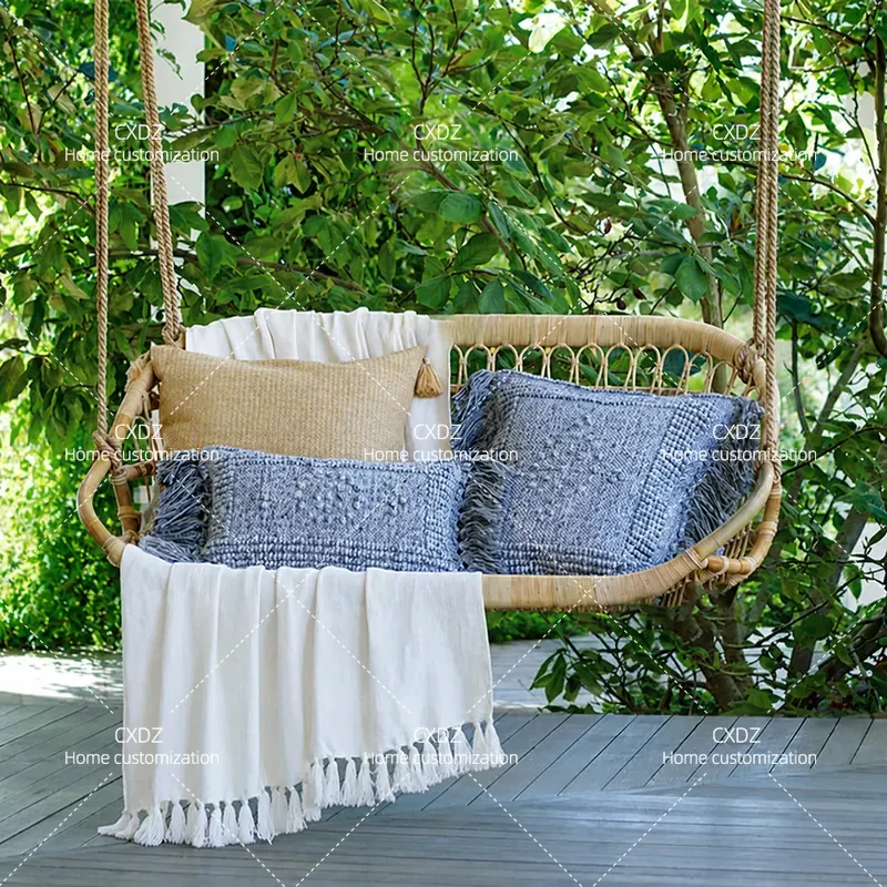 كرسي معلق مزدوج من الروطان للا - مراجعة Outdoor Furniture Bali Style وسعره