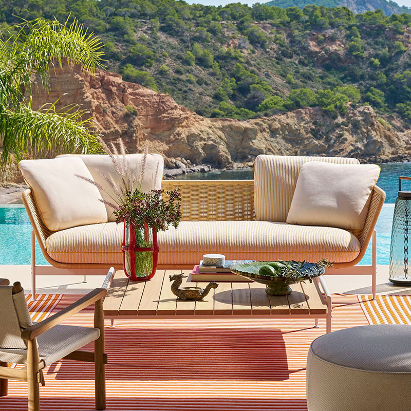 أريكة خارجية، أريكة فناء من ال - مراجعة Outdoor Furniture Lounge Chair وسعره