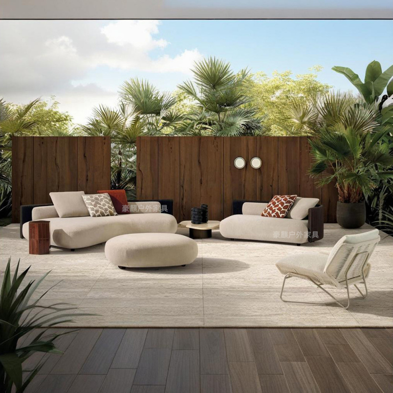 طقم أريكة خارجية فاخرة على الط - مراجعة Outdoor Furniture Italian وسعره