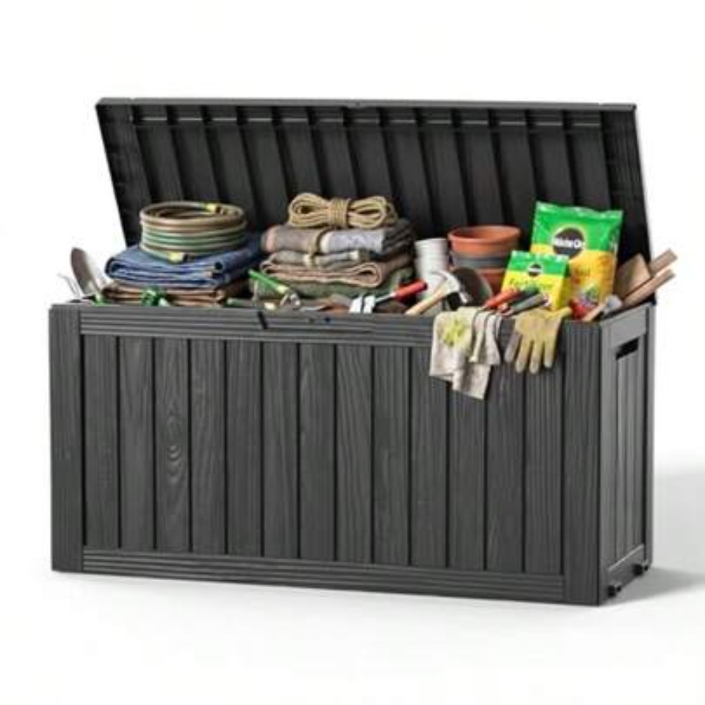 صندوق تخزين خارجي سعة 90 جالون - مراجعة Outdoor Furniture Weatherproof وسعره